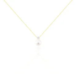 Marc Orian Colliers|Colliers Avec Pierres > Collier Anju Or Jaune Perle De Culture Et Diamant