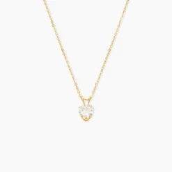 Marc Orian Colliers|Colliers Cœur > Collier Aodren Or Jaune Oxyde De Zirconium