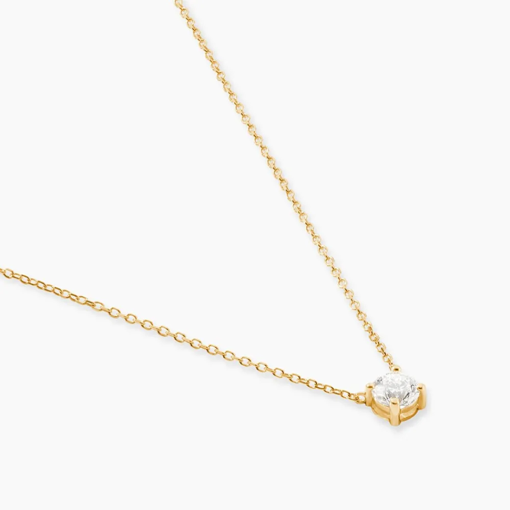 Marc Orian Colliers Diamant|Colliers > Collier Aphrodite Ld Or Jaune Diamant Synthétique