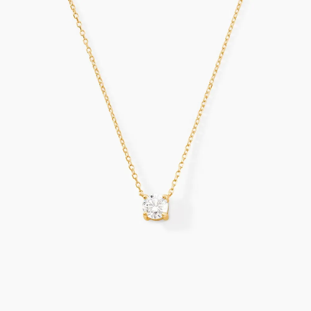 Marc Orian Colliers Diamant|Colliers > Collier Aphrodite Ld Or Jaune Diamant Synthétique