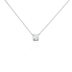 Marc Orian Colliers Diamant|Colliers > Collier Aphrodite Or Blanc Diamant Synthetique