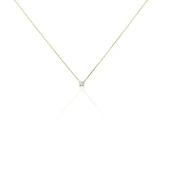 Collier Aphrodite Or Jaune Diamant Synthetique