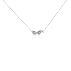 Collier Argent Bartolomee Oxydes De Zirconium