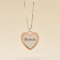 Collier Argent Bicolore Jiya