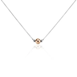 Collier Argent Bicolore Pelage