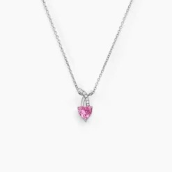 Collier Argent Blanc Avalon Oxyde De Zirconium