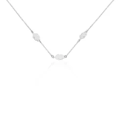 Collier Argent Blanc Bakia