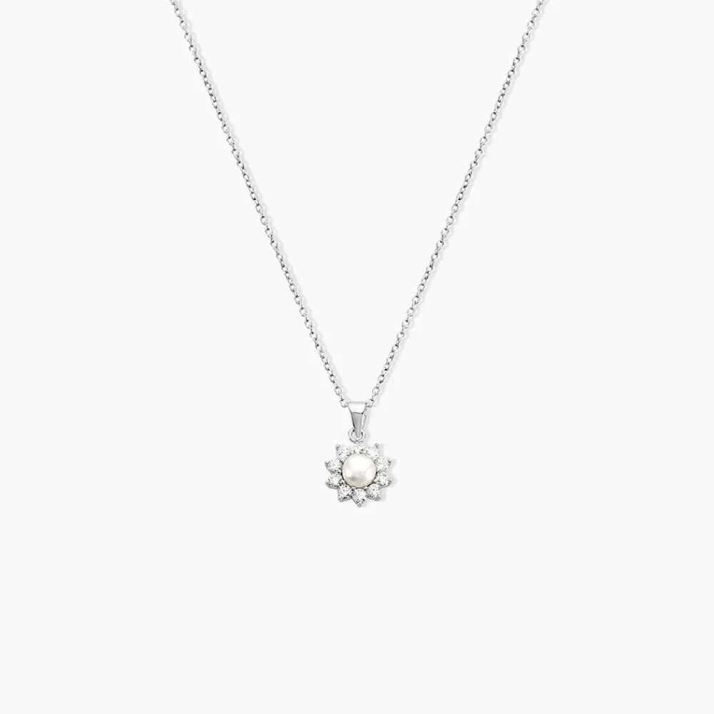 Marc Orian Colliers Fantaisie|Colliers > Collier Argent Blanc Cheri Perle De Culture Oxydes De Zirconium