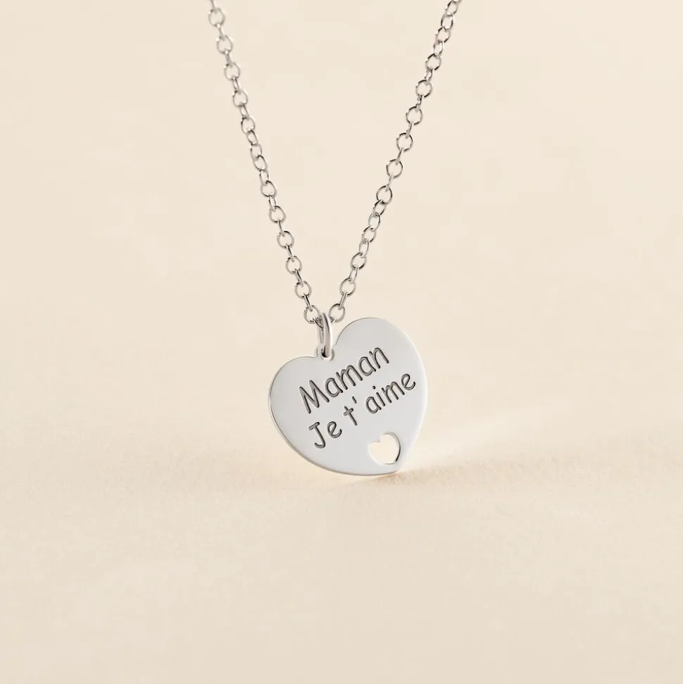 Collier Argent Blanc Pollux