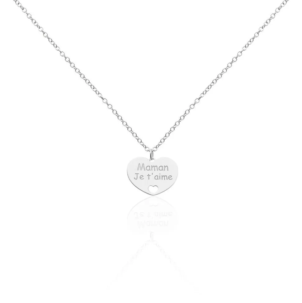 Collier Argent Blanc Pollux