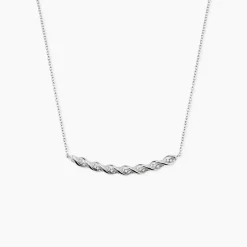 Collier Argent Blanc Remigius Oxydes De Zirconium