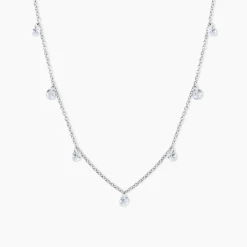 Collier Argent Collie Argent Blanc Oxyde