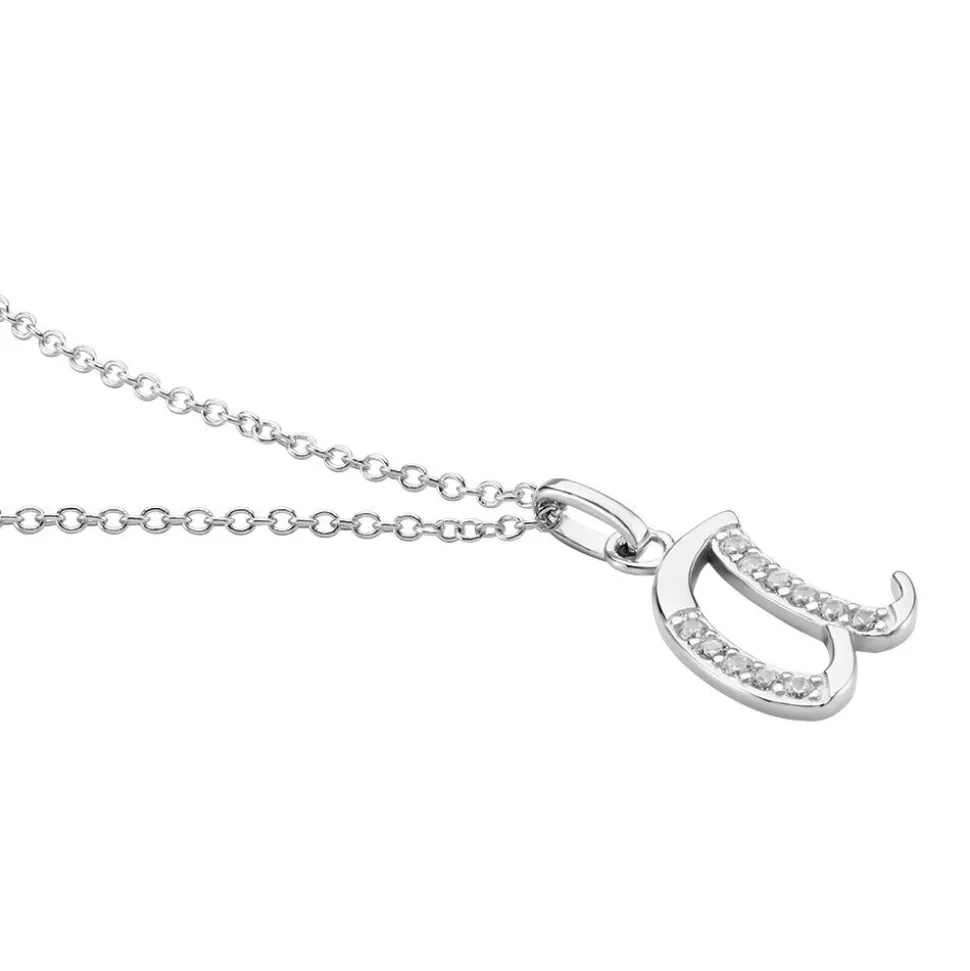 Collier Argent Fifi Oxydes De Zirconium