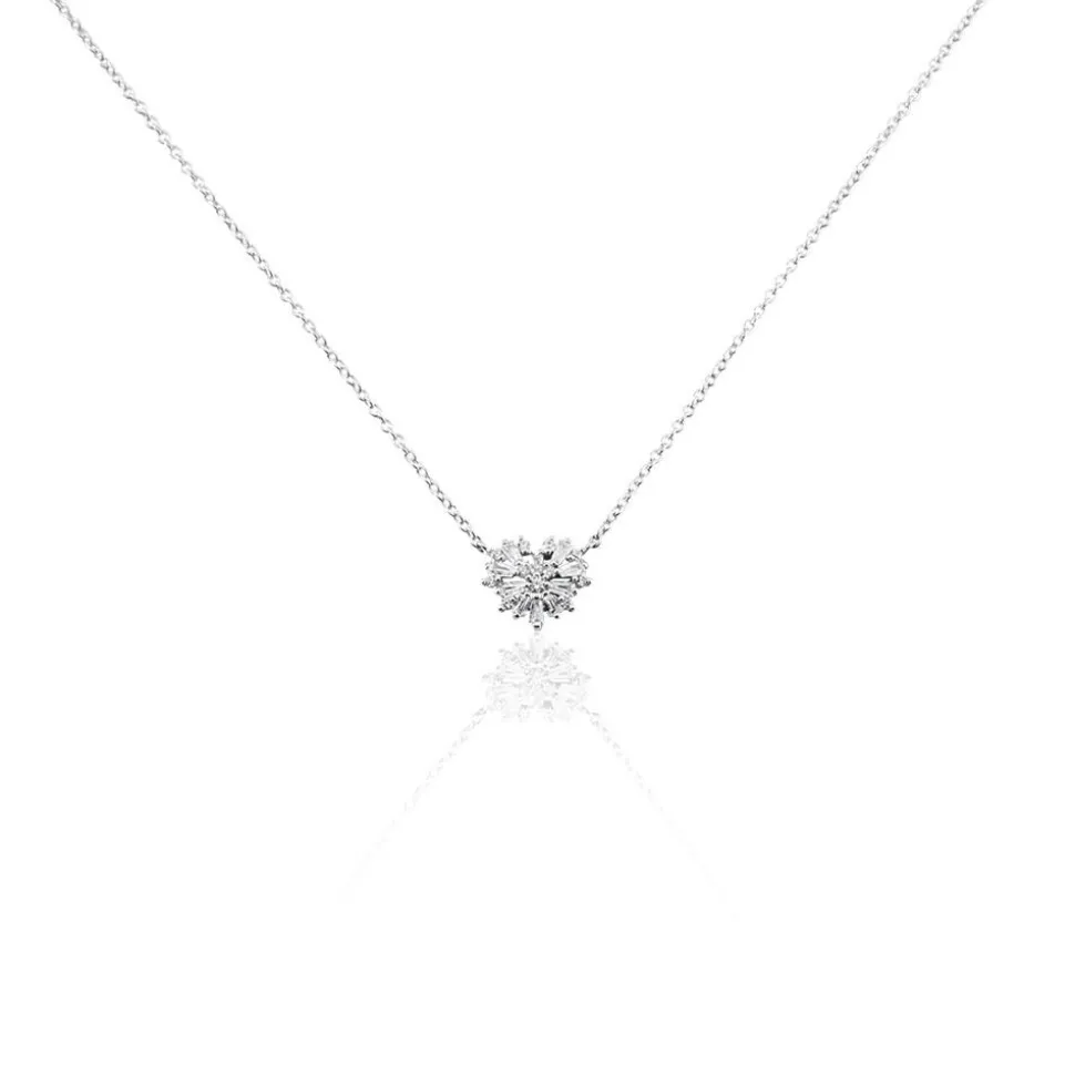 Collier Argent Lubin Oxydes De Zirconium