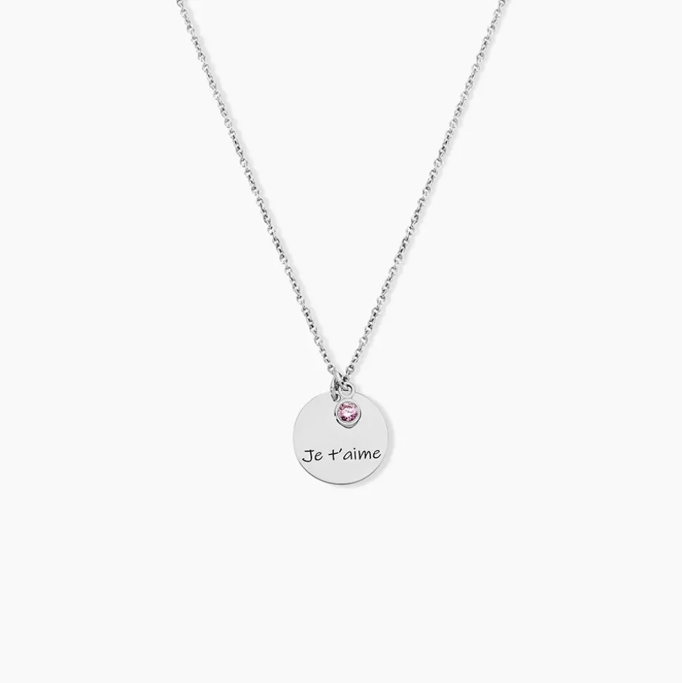 Collier Argent Prew Oxyde De Zirconium