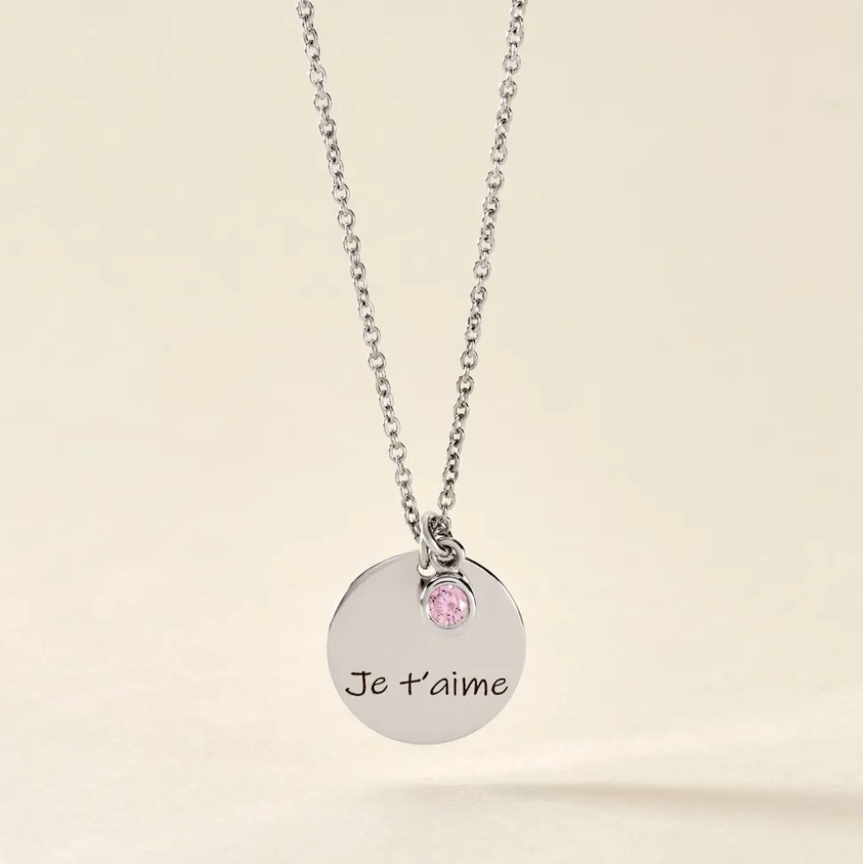 Collier Argent Prew Oxyde De Zirconium