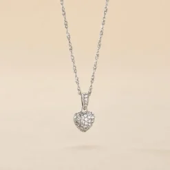 Collier Argent Sido Oxydes De Zirconium