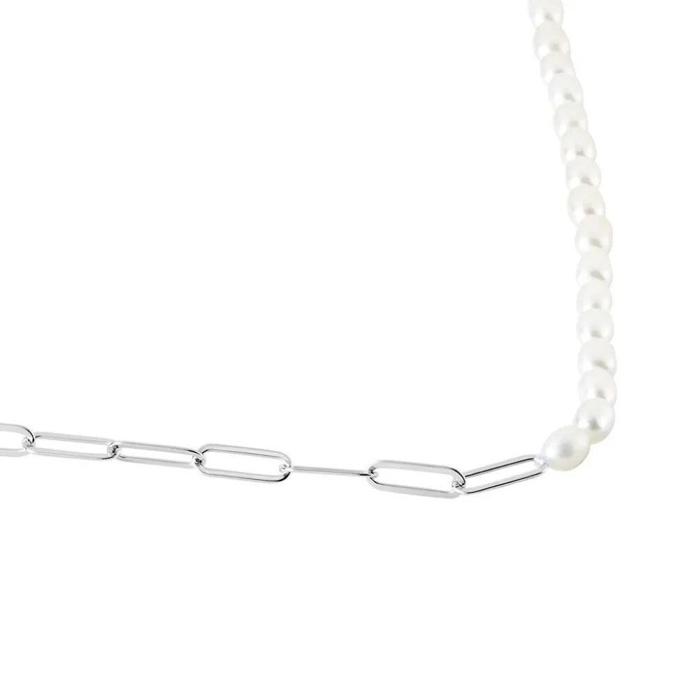 Collier Argent Staines Oxydes De Zirconium