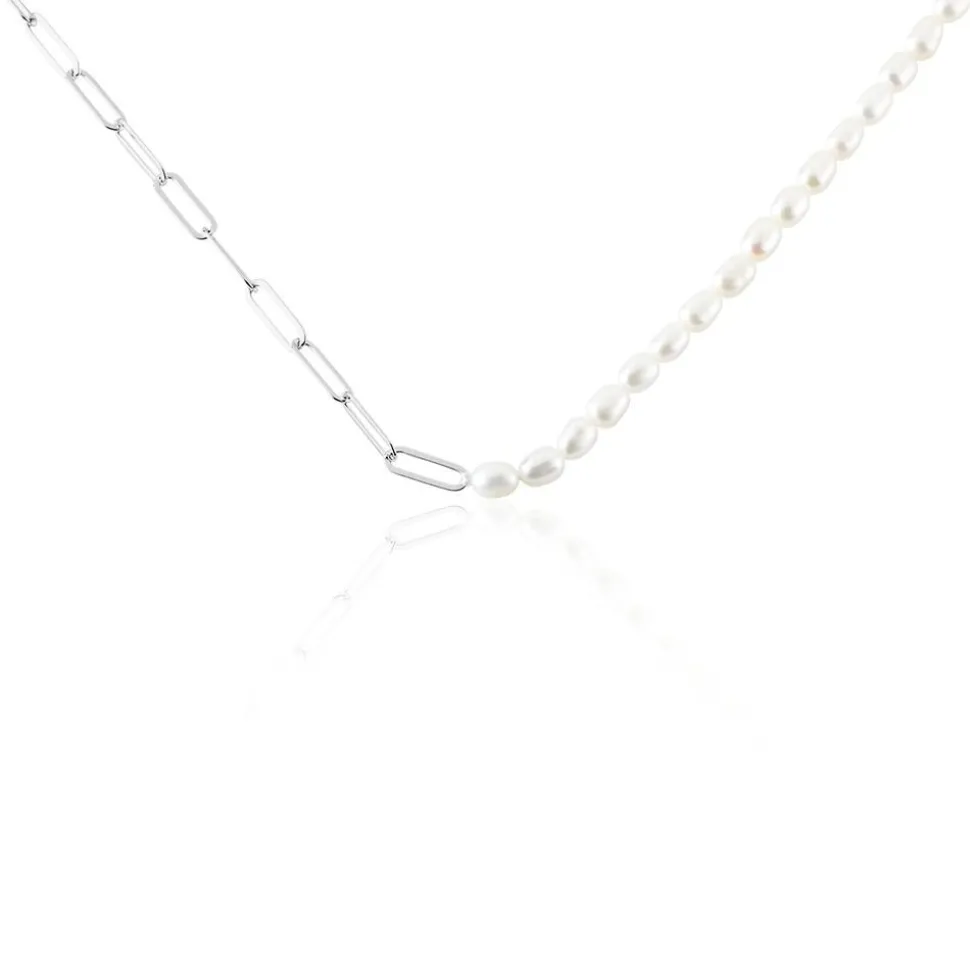 Collier Argent Staines Oxydes De Zirconium