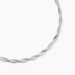 Collier Arkady Argent Blanc