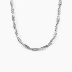 Collier Arkady Argent Blanc
