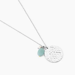 Marc Orian Colliers|Colliers Avec Pierres > Collier Aroha Argent Blanc Amazonite Perle De Culture