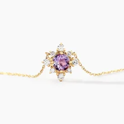 Marc Orian Colliers|Colliers Avec Pierres > Collier Astrithr Or Jaune Améthyste Oxyde De Zirconium or jaune améthyste violet