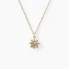 Collier Aurore Acier Jaune Oxyde De Zirconium