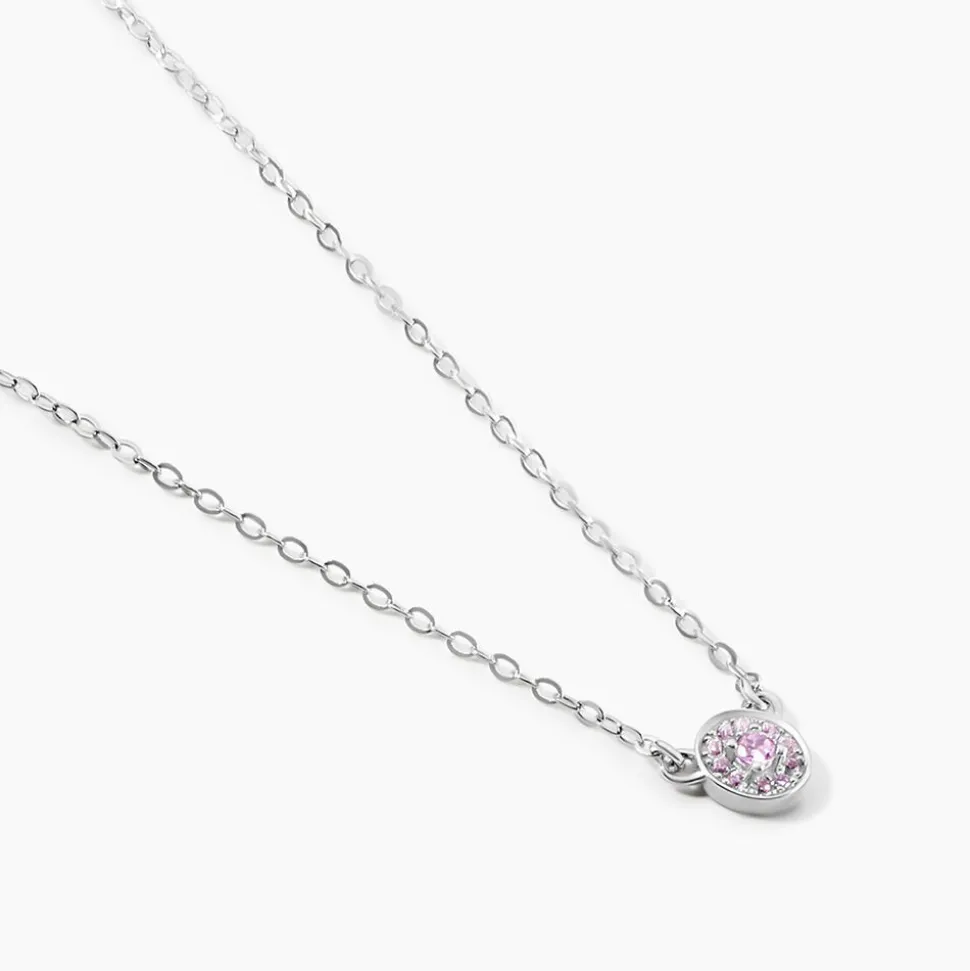 Collier Auxana Argent Blanc Oxyde De Zirconium