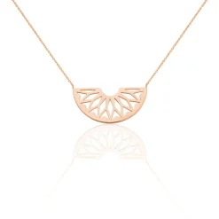 Collier Auxane Acier Rose