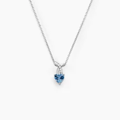 Collier Avalon Argent Blanc Oxyde De Zirconium