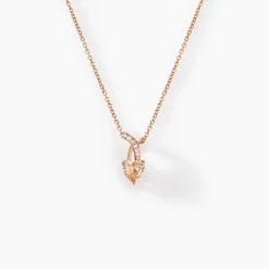 Collier Avalon Argent Rose Oxyde De Zirconium