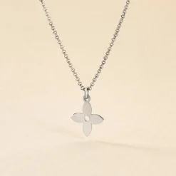 Collier Avra Argent Blanc
