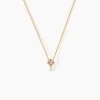 Collier Azel Plaqué Or Jaune Oxyde De Zirconium