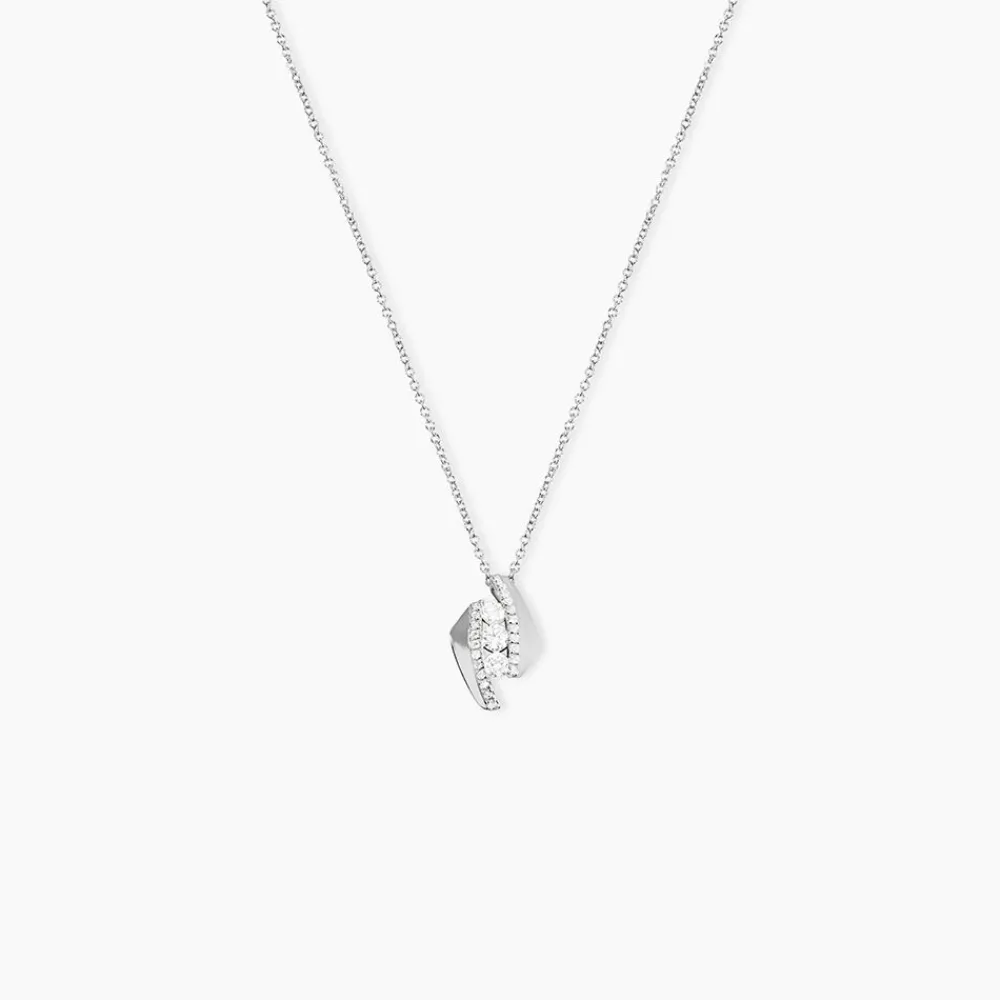 Marc Orian Colliers Diamant|Colliers > Collier Barbara Or Blanc Diamant