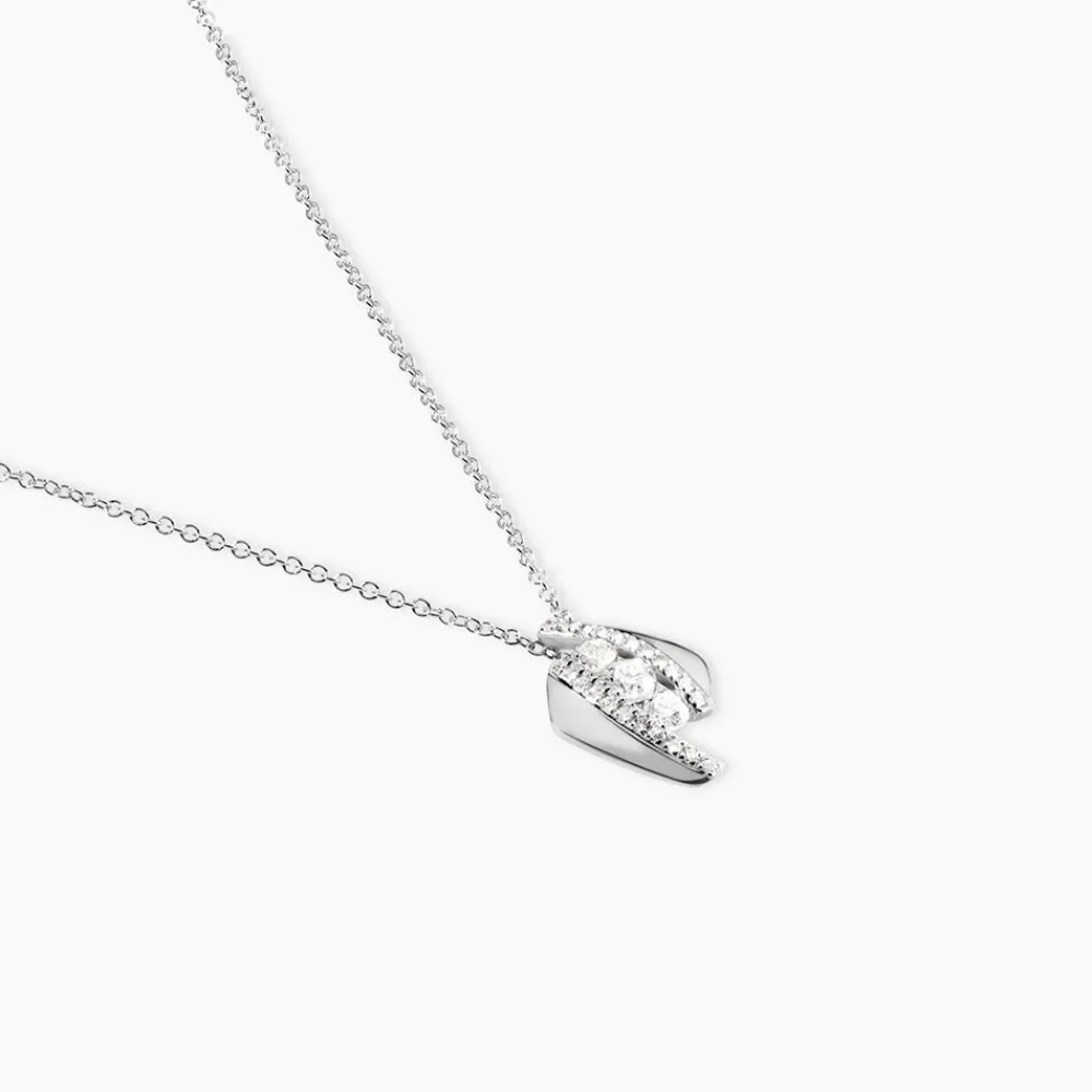 Marc Orian Colliers Diamant|Colliers > Collier Barbara Or Blanc Diamant