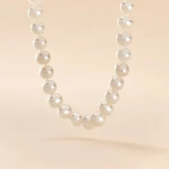 Collier Baroque Or Jaune Perle De Culture