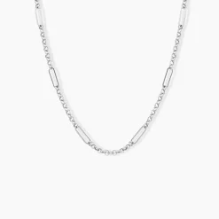 Marc Orian Colliers|Colliers Argent > Collier Ben Argent Blanc