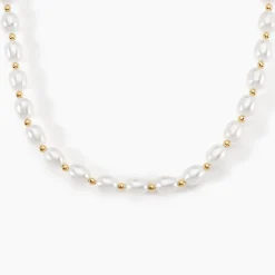 Marc Orian Colliers|Colliers Avec Pierres > Collier Billes Or Jaune Perle De Culture