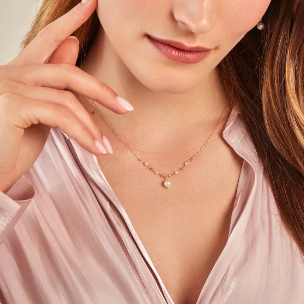 Marc Orian Colliers|Colliers Avec Pierres > Collier Bindy Or Jaune Perle De Culture