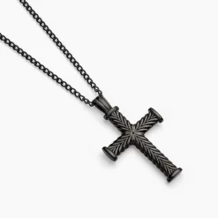 Collier Black Love Acier Bicolore