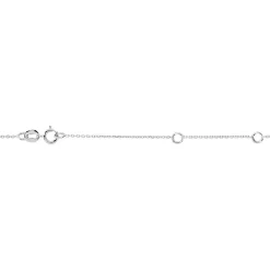 Marc Orian Colliers|Colliers Avec Pierres > Collier Boucla Or Blanc Saphir Et Diamant