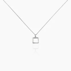 Collier Brielle Argent Blanc