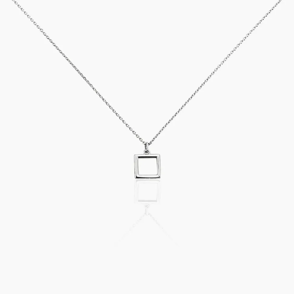 Collier Brielle Argent Blanc