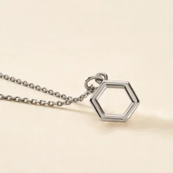 Collier Brielle Argent Blanc
