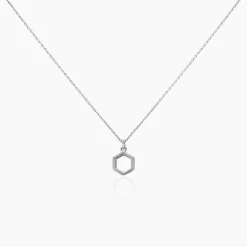 Collier Brielle Argent Blanc
