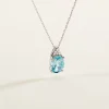 Collier Britney Or Blanc Topaze Et Oxyde De Zirconium