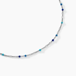 Collier Cacilia Argent Blanc