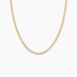 Marc Orian Colliers|Chaines Homme > Collier Capucin Or Jaune Maille Marine Plate