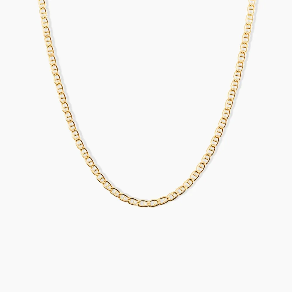 Marc Orian Colliers|Chaines Homme > Collier Capucin Or Jaune Maille Marine Plate